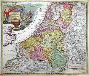 Seller image for Belgium sive Inferior Germania in svas XVII provincias divisa jucta ex actissimam for sale by Antique Sommer& Sapunaru KG