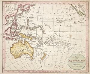 Bild des Verkufers fr Karte von Australien zum Verkauf von Antique Sommer& Sapunaru KG