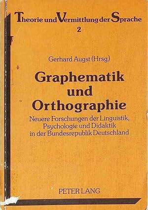 Bild des Verkufers fr Graphematik und Orthographie : neuere Forschungen d. Linguistik, Psychologie u. Didaktik in d. Bundesrepublik Deutschland. Theorie und Vermittlung der Sprache ; Bd. 2 zum Verkauf von books4less (Versandantiquariat Petra Gros GmbH & Co. KG)