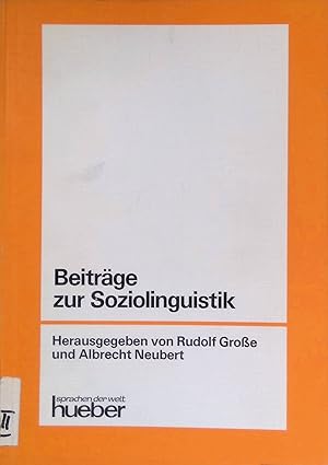 Immagine del venditore per Beitrge zur Soziolinguistik. venduto da books4less (Versandantiquariat Petra Gros GmbH & Co. KG)