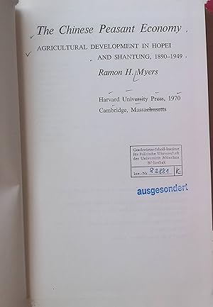 Immagine del venditore per The Chinese Peasant Economy: Agricultural Development in Hopei and Shantung, 1890-1949 venduto da books4less (Versandantiquariat Petra Gros GmbH & Co. KG)