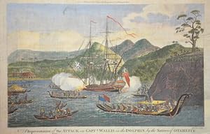 Imagen del vendedor de A Representation of The Attack on Captn. Wallis in the Dolphin, by the Natives of Otaheite. a la venta por Antique Sommer& Sapunaru KG