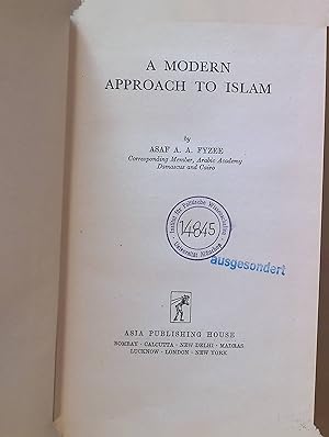 Image du vendeur pour A Modern Approach to Islam mis en vente par books4less (Versandantiquariat Petra Gros GmbH & Co. KG)
