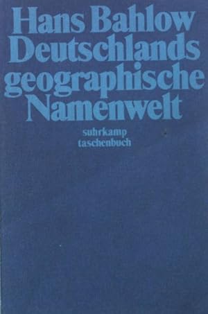 Image du vendeur pour Deutschlands geographische Namenwelt: Etymologisches Lexikon der Fluss- und Ortsnamen alteuropischer Herkunft. - suhrkamp taschenbuch (Band 1221) mis en vente par books4less (Versandantiquariat Petra Gros GmbH & Co. KG)