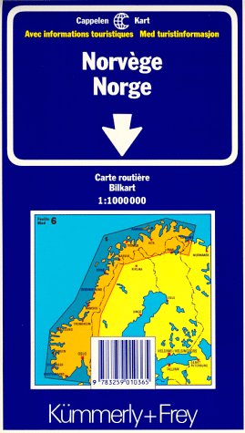 Image du vendeur pour Kmmerly Frey Karten, Norwegen (International Road Map). mis en vente par Libros Tobal