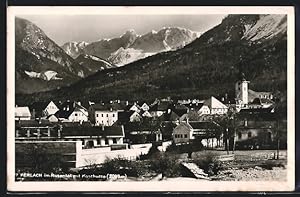 Ansichtskarte Ferlach i. Rosental, Blick über die Dächer der Stadt mit Koschutta