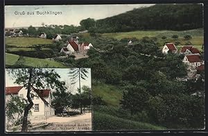 Ansichtskarte Buchklingen / Odenwald, Gasthaus zum grünen Baum, Panorama