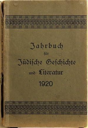 Jahrbuch für jüdische Geschichte und Literatur 1920;