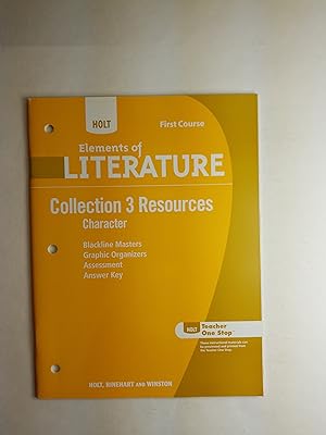 Seller image for Collection 3 Resources: Character (Elements of Literature, Grade 7, 1st Course) for sale by ShowMe D Books