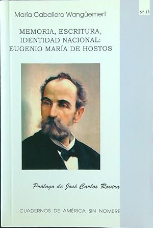 Imagen del vendedor de Memoria, escritura, identidad nacional: Eugenio Maria de Hostos a la venta por Librodifaccia