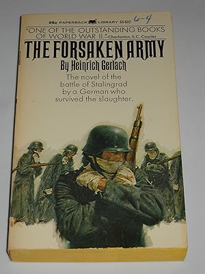 Seller image for The Forsaken Army: The Novel of the Battle of Stalingrad By a German Who Survived the Slaughter (Translated from the German By Richard Graves) for sale by Redux Books