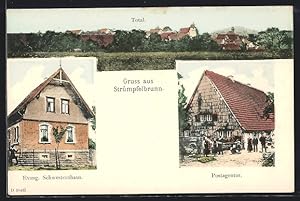 Ansichtskarte Strümpfelbrunn, Totalansicht, Postagentur, Evangelisches Schwesternhaus