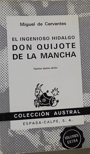 Imagen del vendedor de Don Quijote de la Mancha a la venta por Librera Alonso Quijano