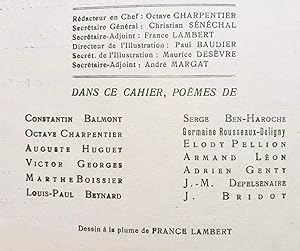 Poésie - Cahiers mensuels illustrés - Août 1936 -