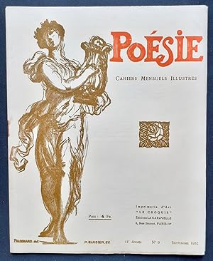 Poésie - Cahiers mensuels illustrés - Septembre 1932 -