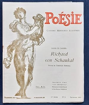 Poésie - Cahiers mensuels illustrés - septembre 1933 -