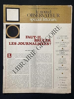 LE NOUVEL OBSERVATEUR-N°210 BIS-DU 20 NOVEMBRE AU 20 DECEMBRE 1968