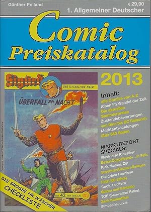 Bild des Verkufers fr Comic Preiskatalog 2013. zum Verkauf von Antiquariat am Flughafen