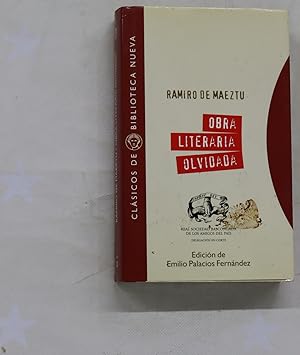 Imagen del vendedor de Obra literaria olvidada (1897-1910) a la venta por Librera Alonso Quijano