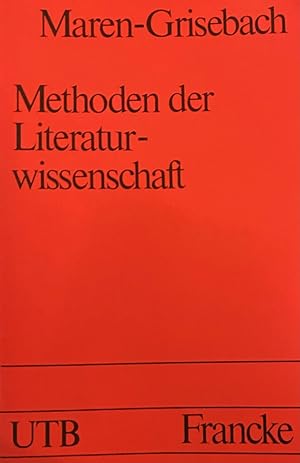 Seller image for Methoden der Literaturwissenschaft. 7., durchgesehene Auflage (UTB 121) for sale by Antiquariaat Schot