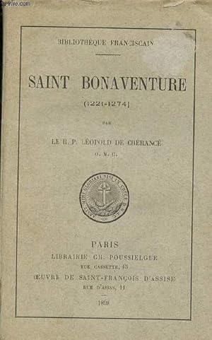 Imagen del vendedor de Saint Bonaventure (1221-1274) - Collection Bibliothque Franciscaine. a la venta por Le-Livre