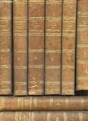 Cours familier de litterature - Lamartine - un entretien par mois - lot de 14 volumes : tome 1 + ...