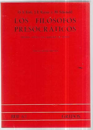 Seller image for Los filsofos presocrticos for sale by FERDYDURKE LIBROS