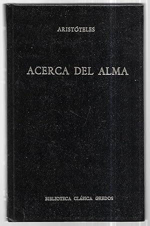 Imagen del vendedor de Acerca del alma a la venta por FERDYDURKE LIBROS