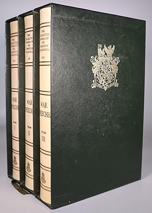 Bild des Verkufers fr The Collected Works of Sir Winston Churchill. Centenary Limited Edition. Volume XIX, XX and XXI ONLY THE WAR SPEECHES Volume One   May 1938   June 1941 Volume Two   June 1941   September 1943 Volume Three   September 1943   August 1945 [Limited Edition   Publisher s Vellum Binding] zum Verkauf von Louis88Books (Members of the PBFA)