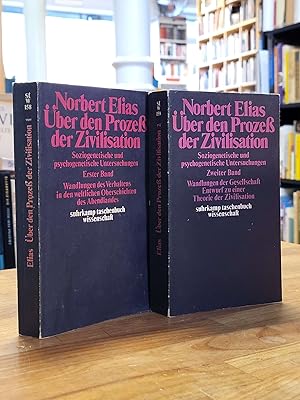 Bild des Verkufers fr ber den Prozess der Zivilisation - Soziogenetische und psychogenetische Untersuchungen, Erster (1.) Band: Wandlungen des Verhaltens in den weltlichen Oberschichten des Abendlandes / Zweiter (2.) Band: Wandlungen der Gesellschaft - Entwurf zu einer Theorie der Zivilisation, 2 Bnde (= alles), zum Verkauf von Antiquariat Orban & Streu GbR