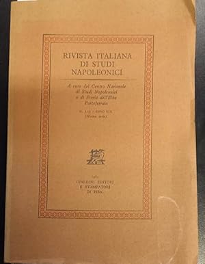 Immagine del venditore per LA NAZIONE EBREA DI LIVORNO E I PROFUGHI ALGERINI DEL 1805. Saggio contenuto in "Rivista italiana di studi napoleonici", n1-2, nuova serie. venduto da studio bibliografico pera s.a.s.