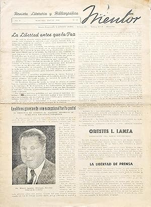 Seller image for MENTOR Revista Literaria Ilustrada for sale by Chaco 4ever Books