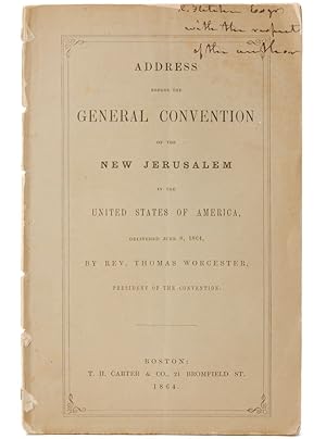 Address before the general convention of the new Jerusalem in the United States of America : deli...