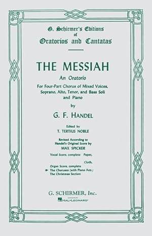 Imagen del vendedor de Messiah : Oratorio, 1741: Chorus Parts a la venta por GreatBookPrices