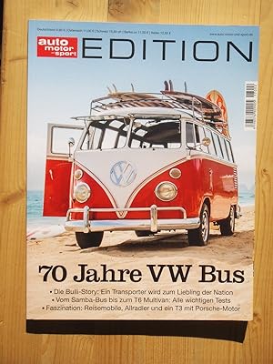 Bild des Verkufers fr 70 Jahre VW Bus -auto motor und sport Edition - zum Verkauf von Versandantiquariat Manuel Weiner