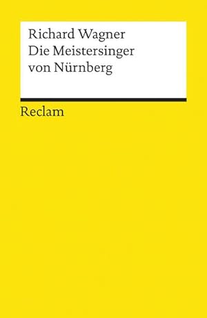 Imagen del vendedor de Die Meistersinger von Nrnberg a la venta por Wegmann1855