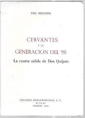Image du vendeur pour Cervantes y la generacin del 98 mis en vente par FERDYDURKE LIBROS