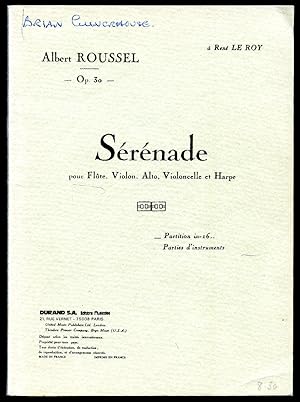 Immagine del venditore per Roussel Srnade, pour Flte, Violin, Alto, Violoncelle et Harpe, Opus 30. Partition in-16 | Full Miniature Pocket Score | Durand & Fils Study Score Edition No. D. & F. 10,823 venduto da Little Stour Books PBFA Member