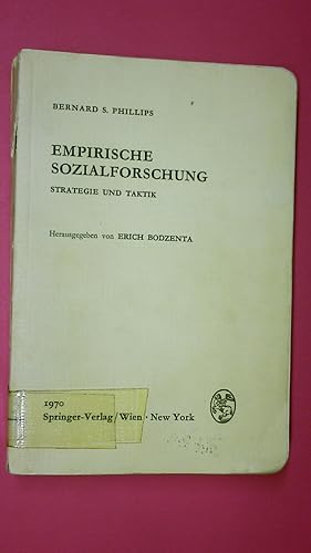 Seller image for EMPIRISCHE SOZIALFORSCHUNG. Strategie u. Taktik for sale by Butterfly Books GmbH & Co. KG