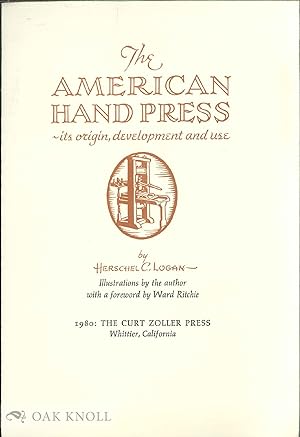 Imagen del vendedor de Prospectus for AMERICAN HAND PRESS ITS ORIGIN, DEVELOPMENT AND USE.|THE a la venta por Oak Knoll Books, ABAA, ILAB