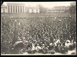 Fotografie unbekannter Fotograf, Ansicht München, Festakt am Königsplatz zum Landes-Schiessen 1920