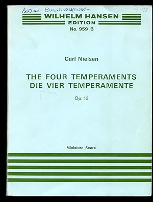 Bild des Verkufers fr Carl Nielsen Symphony No. 2 The Four Temperaments Opus 16 for Orchestra | Die vier Temperamente | Full Miniature Wilhelm Hansen Edition Pocket Scores Series | Wilhelm Hansen Study Score Edition W. H. No. 959 B zum Verkauf von Little Stour Books PBFA Member