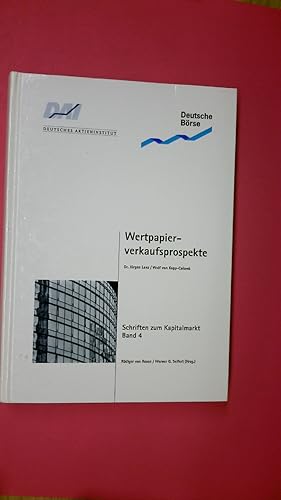 Seller image for WERTPAPIERVERKAUFSPROSPEKTE. Rechtliche Grundlagen, praktische Hinweise und Mustertexte for sale by Butterfly Books GmbH & Co. KG