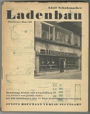 Bild des Verkufers fr Ladenbau. Anordnung, Einbau und Ausgestaltung kleiner und groer Lden in alten und neuen Husern. An deutschen und auslndischen Beispielen in 478 Ansichten und Grundrissen und 71 Blatt Konstruktionszeichnngen dargestellt. zum Verkauf von Antiquariat Burgverlag