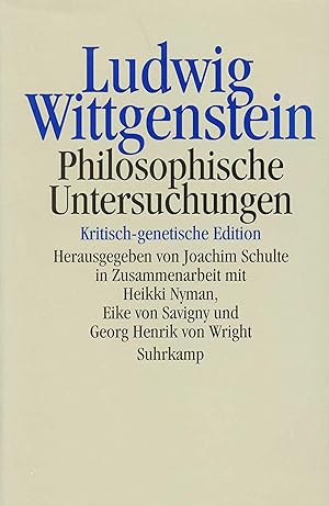 Seller image for Philosophische Untersuchungen: Kritisch-genetische Edition for sale by PlanetderBuecher