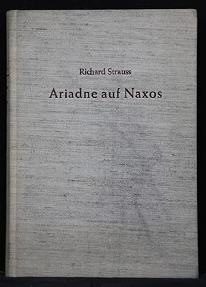 Bild des Verkufers fr Ariadne auf Naxos. Oper in einem Aufzuge nebst einem Vorspiel von Hugo von Hofmannsthal, opus 60. Orchester-Partitur zum Studiengebrauch. zum Verkauf von Antiquariat  Braun