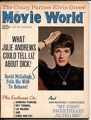 Movie World Magazine September 1966 JULIE ANDREWS COVER ANN-MARGARET