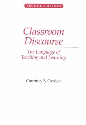 Imagen del vendedor de Classroom Discourse : The Language of Teaching and Learning a la venta por GreatBookPrices