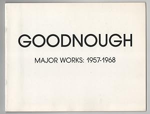 Bild des Verkufers fr Goodnough: Major Works: 1957-1968 zum Verkauf von Jeff Hirsch Books, ABAA