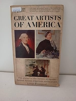 Bild des Verkufers fr Great Artists of America zum Verkauf von SoferBooks